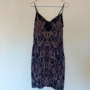 Guess Pink & Black Slip Dress Size XS